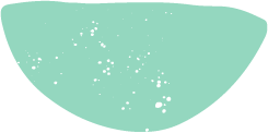 a blue and black circle with white spots