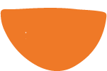 an orange and black background